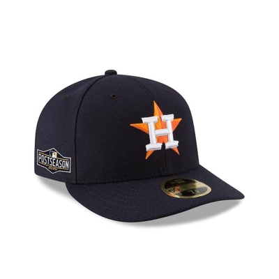 Sapca New Era Houston Astros MLB Postseason Side Patch Low Profile 59FIFTY Fitted - Albastri